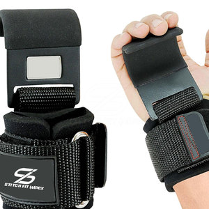 ตะขอเกี่ยวข้อมือสำหรับยกน้ำหนักออกกำลังกายแบบออกแบบเองขายส่งสำหรับฟิตเนสและยกน้ำหนัก - Product Image 1
