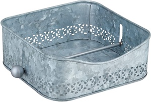 Quality Metal Made Square Shaped Napkin <b>Holder</b> with Galvanized Metal <b>Tissue</b> <b>Holder</b> For Table Decoration Customizable - Product Image 2