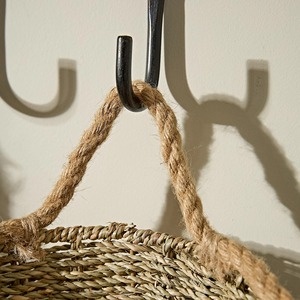 Natural Woven Seagrass Medium Indoor <b>Storage</b> Wall <b>Basket</b> Handmade <b>Storage</b> <b>Basket</b> Wholesale eco-friendly Made in Viet Nam - Product Image 5