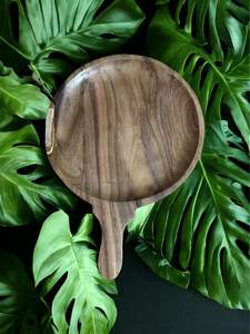 เขียงไม้อะคาเซียขนาดใหญ่มากไม้แกะสลักด้วยมือฮวงจุ้ยตกแต่งห้องครัวงานฝีมือธรรมชาติสำหรับสับเกลือน้ำผลไม้ของตกแต่งบ้าน - Product Image 6