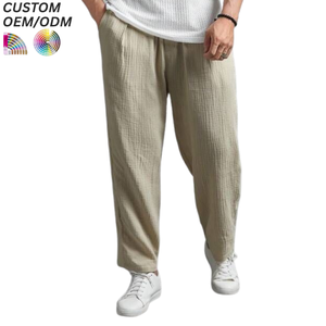 Conception simple et décontractée, vêtements d'été pour hommes, légers, grande taille, écologiques, respirants, antistatiques, en toile polaire, multi-poches - Product Image 2
