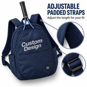 Mochila Personalizada para Raquetas de Squash con Compartimento Frontal Abierto, Bolsillos Laterales, Cierres Dobles y Bolsa para Equipo - Product Image 5
