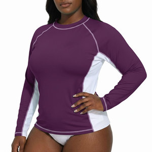 Maillot de bain respirant pour femme à manches longues, protection UV, séchage rapide, extensible, vente en gros - Product Image 1
