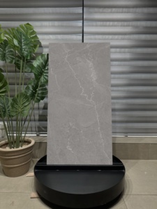 Carrelage en porcelaine de luxe gris tempête, design élégant en marbre gris, antidérapant, 1000x1000mm, par Ital Ceramics - Product Image 1