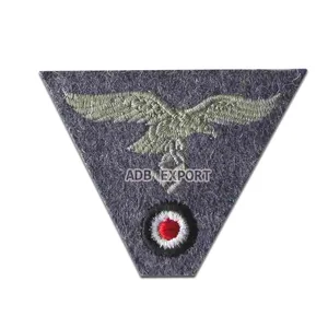 WW2 GERMAN Uniforms Luftwaffe embroidered Trapzoid machine made embroidered By ADB EXPORT The Manufacturer/Reproduction/Repro