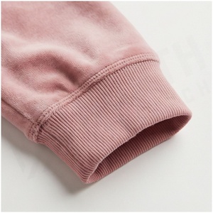 Women <b>Pink</b> Hooded <b>Tracksuit</b> Set Full Sleeve Solid Color Casual Jogger Pants With Drawstring Pocket Autumn Wear - Product Image 6
