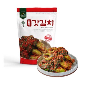 Kimchi Palgong [Palgongsan] aux feuilles de moutarde, Kimchi traditionnel coréen Gat, accompagnement végétalien fermenté épicé - Product Image 3