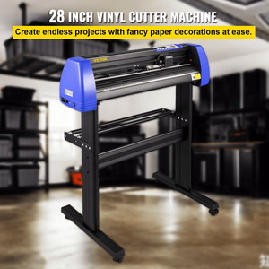 Coupeur de vinyle, machine de découpe de vinyle de 28 "avec 20 lames, alimentation en papier maximale Machine de découpe de traceur de vinyle de 720mm avec sol robuste S - Product Image 2
