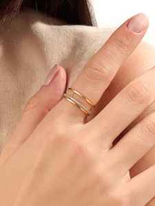Anillo Minimalista con Diamantes Cultivados en Laboratorio, con Banda Ondulada y Engaste de Bisel, para Mujer, Oro Sólido de 14K, Anillo de Compromiso, Aniversario, Boda, Regalo - Product Image 3