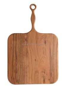 Tabla de cortar de madera de calidad superior Utensilios de cocina con mango pulido brillante Perfecto para hoteles, restaurantes y profesionales - Product Image 1