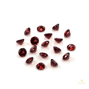 Granats naturels calibrés ronds 4 mm, pierres précieuses de granat naturel facettées en vrac, pierre de naissance de janvier pour la fabrication de bijoux - Product Image 4