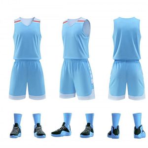 Conjunto de uniforme de baloncesto de secado rápido para hombre, camisetas y pantalones cortos transpirables profesionales en negro de talla grande disponible - Product Image 5