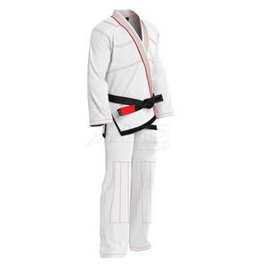 Uniforme de BJJ de Tela Elástica Suave, Kimono con Logotipo Frontal, Traje de Entrenamiento de Alta Calidad para Práctica Regular de Artes Marciales - Product Image 4
