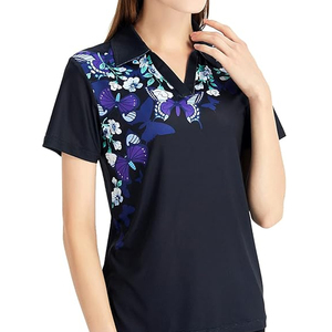 ZABEX SPORTS Polo tricoté respirant pour femme, haut tendance ZABEX SPORTS, polo à manches courtes pour femme, vêtements décontractés OEM ODM - Product Image 4