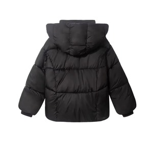Autumn Winter Wholesale OEM Solid Color Casual Loose Warm Windproof Hooded Women's Puffer <b>Jacket</b> Reversible Nylon Feathers - Product Image 1