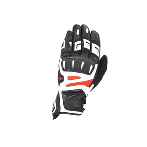 Guantes de Motociclismo de Piel Sintética de Alta Calidad, Guantes de Carreras para Motocicleta, Diseño Deportivo con Patrón Cruzado en los Dedos - Product Image 3