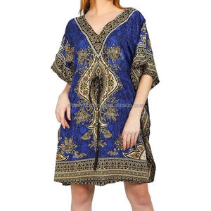 Ethnic <b>Women</b> <b>Dress</b> Dashiki <b>Dresses</b> for <b>Women</b> Easy to Wear <b>Kaftan</b> <b>Dresses</b> <b>Women</b> Loose Beach Gown on Cheap Price - Product Image 5