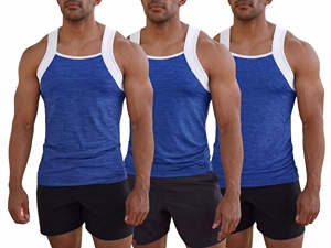 Wholesale 100% Cotton Sporty <b>Mens</b> Casual Knitted Gym <b>Singlet</b> Plus Size Solid Vest Quick Dry - Product Image 2