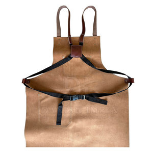 Superior Quality Heavy Duty New Arrival Made In Pakistan Leather <b>Aprons</b> with Pockets Chef <b>Kitchen</b> <b>Apron</b> Wholesale Price - Product Image 3