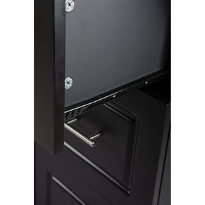 Carrello da Cucina con Ripiani Regolabili e Piano Estensibile in Legno di Gomma, Isole e Carrelli da Cucina - Product Image 5