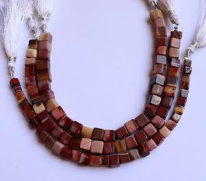 Perles de pierre précieuse en jaspe fantaisie AAA, forme cube lisse, 8-9 mm, perles en jaspe en forme de cube 3D, 7 pouces, perles en jaspe naturel en vrac pour la création de bijoux - Product Image 6