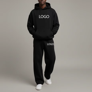 Survêtement unisexe à capuche de qualité supérieure, décontracté, hiver, uni, 100% coton, respirant, coupe régulière, vente en gros - Product Image 1