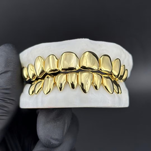 Hip Hop Custom 925 Silver Rhodium Plated IGI Certified Channel Set Moissanite Luxury Teeth Grillz Jewelry - Product Image 3