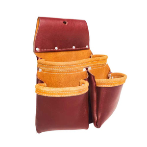 Manufacturer Custom Heavy Duty Hand Leather Multi <b>Tool</b> Fastener Bag <b>Belt</b> Pouch - Product Image 2