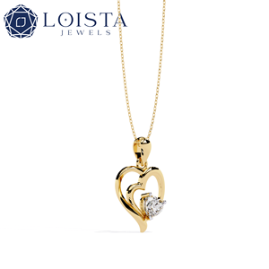 Colgantes de Joyería Fina con Diamantes Cultivados en Laboratorio, 6 Puntas, en Oro, para Mujer - Product Image 2