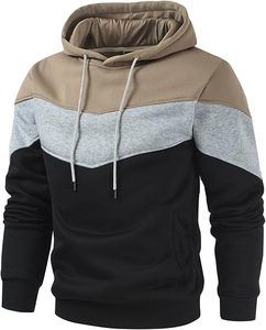 Sudadera con capucha OEM personalizada de algodón grueso para hombre, estilo oversize holgado con paneles y hombros caídos, manga larga para la temporada de otoño - Product Image 2
