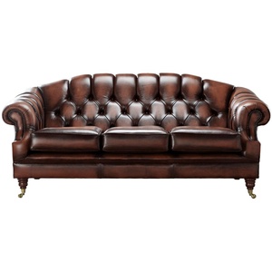 Canapé Chesterfield Commercial en Cuir PU Capitonnée 3 Places pour Hall d'Hôtel, Bar, Salon, Mobilier d'Hôtellerie - Product Image 1