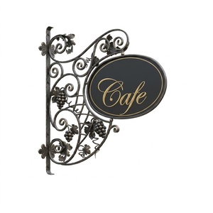 Plaque de numéro de maison en fer forgé élégante et écologique, étiquette d'adresse moderne de luxe en métal gravée, résistante aux intempéries, pour porte ou poteau de jardin - Product Image 1