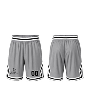 Shorts de basketball unisexes 100% polyester respirants toutes saisons, logo personnalisé, vente en gros, options de tailles plus grandes disponibles - Product Image 1