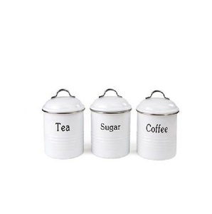 Best Trending American Style Metal Food Storage Canister With Wood Lid Finished For Kitchen Ware Food Storage Canister - Product Image 4