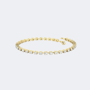2.35CTW Round Bar-<b>Set</b> Diamond Line Bracelet - Product Image 3
