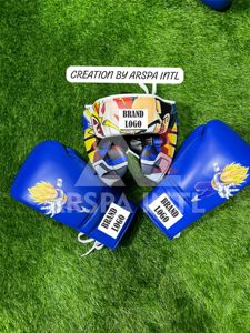 Conjunto de Boxeo Profesional de Fábrica, Nuevo, Color Azul Rey, con Estampado de Goku, Estilo Ganador, para Kickboxing y Sparring - Product Image 4