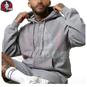 Ensemble short et sweat à capuche zippé uni, léger, décontracté, confortable, nouvelle tendance, meilleur fournisseur, prix de gros - Product Image 5