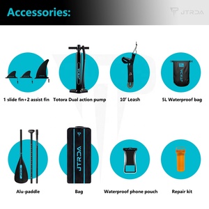 Jtrda 11.6ft Totem thiết kế hạt gỗ Fusion lớp tre đứng lên paddleboard Touring Inflatable sup ván chèo gỗ - Product Image 5