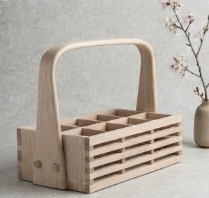 Meubles de rangement en bois et étagères, organisateurs de rangement pour la maison, caddies de rangement en bois pour ustensiles de cuisine - Product Image 5
