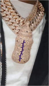 CONCEPTION <b>Iced</b> <b>Out</b> Baby Bottle Pendant 925 Silver 10K Rose Gold Moissanite Diamond Hip Hop Cuban <b>Chain</b> Men - Product Image 3