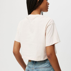 Camiseta corta informal de verano para mujer, camiseta lisa de manga corta, camiseta personalizada de alta calidad, camiseta holgada para damas - Product Image 6