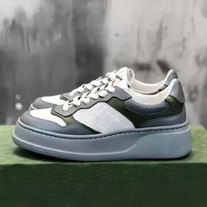 Baskets en cuir véritable de haute qualité, chaussures de course robustes pour hommes, style marche, antidérapantes, à bout fermé, tendance - Product Image 5