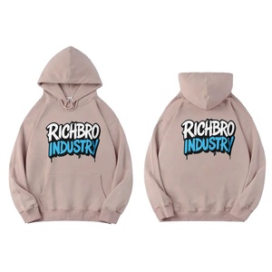 เสื้อฮู้ดซักแบบวินเทจสำหรับผู้ชายโอเวอร์ไซส์เสื้อแบบสวมศีรษะล้างกรดเสื้อสเวตเชิ้ตมีฮู้ดผลิตฉลากส่วนตัวสำหรับฤดูหนาว - Product Image 1