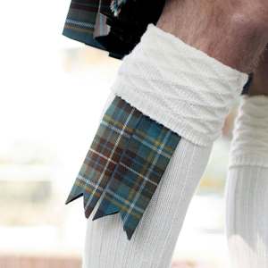Eoin Winston Sports Kilt Flashers Plaid <b>Tartan</b> Knee <b>Socks</b> White Ribbed Top All Seasons Europe America Style Clothing Accessories - Product Image 1