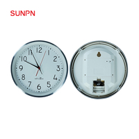 Horloge analogique mécanique moderne avec synchronisation NTP/WiFi/4G, horloge murale en métal pour les unités municipales, les usines, les hôpitaux, les écoles