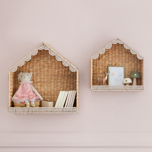 Étagères murales multifonctionnelles en forme de maison en jacinthe d'eau écologiques pour chambre d'enfant, en provenance du Vietnam - Product Image 3