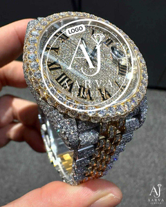 Reloj Mecánico de Lujo con Incrustaciones de Diamantes, Reloj de Pulsera de Cuarzo Analógico, Brazalete de Acero Inoxidable, Cristal de Zafiro, Unisex - Product Image 4