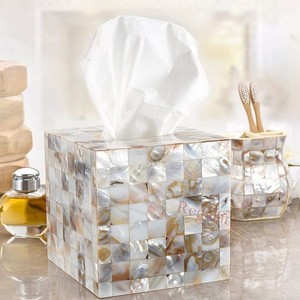 Porta pañuelos de primera calidad con incrustaciones de hueso para el hogar, la oficina, el baño y el hotel a un precio económico. - Product Image 1