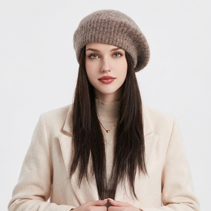 Boina de Lana Tejida a Máquina Unisex, Estilo Nuevo, Color Sólido, Gorro Casual de Invierno para Adultos 56-58CM, Hecho en Pakistán - Product Image 3