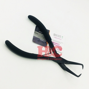 HOOPER COMPANY Pince à extensions capillaires professionnelle étanche, en acier inoxydable doré, pour micro-anneaux, avec logo durable et boucle facile - Product Image 5